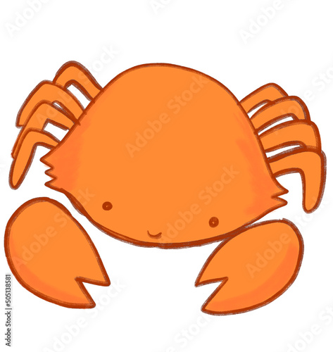 Obraz na plátne marine under the sea animal cartoon hand drawn doodle illustration