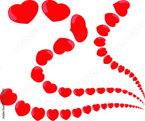 vector drawing heart shape design 