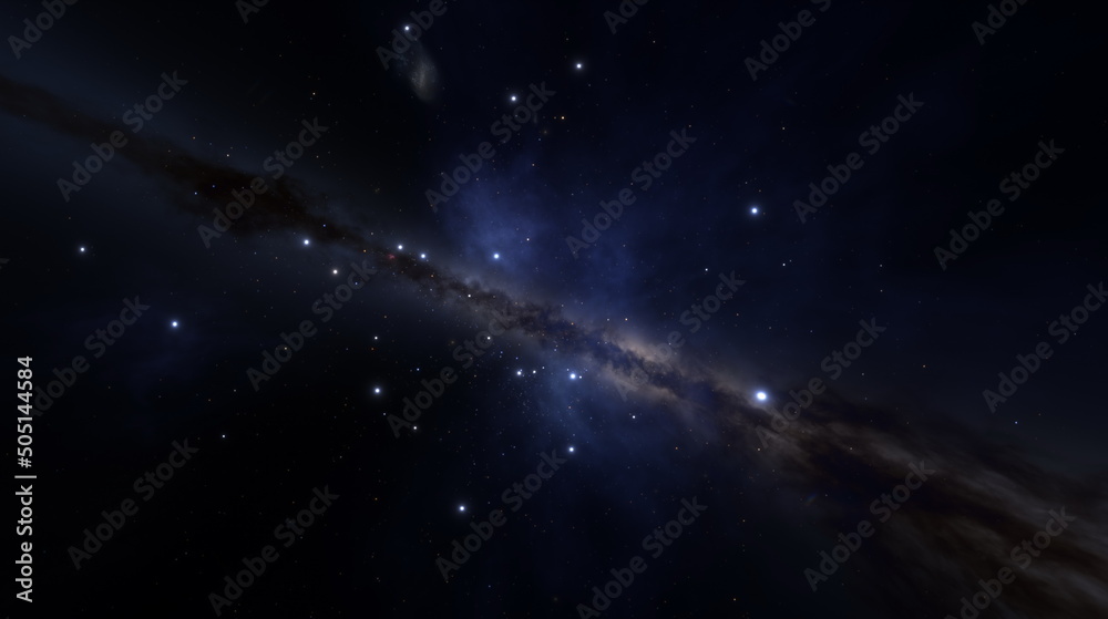 Cosmic nebula in space among stars and galaxies. Gas dust clouds nebula in outer space. Birth and expansion of universe. Formation of stars and planets from the nebula. 3d render Cosmic nebula in space among stars and galaxies. Gas dust clouds nebula in outer space. Birth and expansion of universe. Formation of stars and planets from the nebula. 3d render