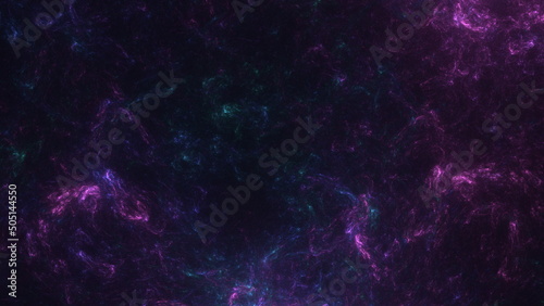 Fototapeta Naklejka Na Ścianę i Meble -  Cosmic background of stars and galaxies. A dark infinite universe with shining stars and constellations. Stellar space. Stardust nebulae. 3d render