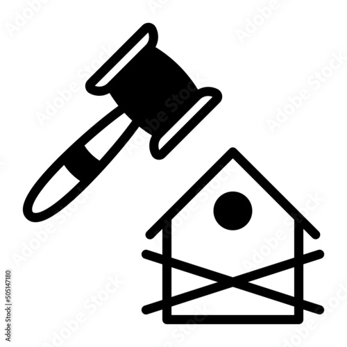Real Estate Mortgage Act vector icon design, Lawyer and Legal System symbol, Different Fields of Law Sign, Advocate and attorney stock illustration, foreclosure laws Concept