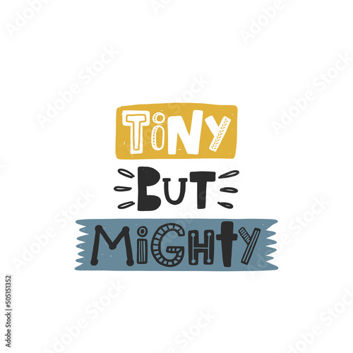 Tiny but mighty colored lettering