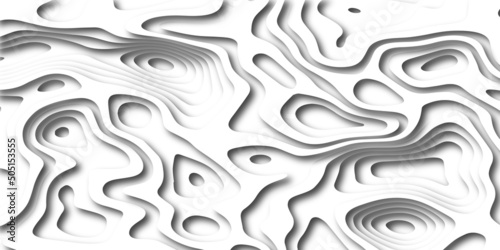 Abstract background with waves. Abstract papercut and multi layer cutout geometric pattern on vector.Background on theme geodesy or topography. Abstract topographic background.