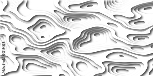 Abstract background with waves. Abstract papercut and multi layer cutout geometric pattern on vector.Background on theme geodesy or topography. Abstract topographic background.