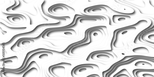 Abstract background with waves. Abstract papercut and multi layer cutout geometric pattern on vector.Background on theme geodesy or topography. Abstract topographic background.