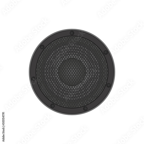 audio speaker isolated on white