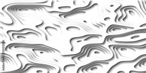 Abstract background with waves. Abstract papercut and multi layer cutout geometric pattern on vector.Background on theme geodesy or topography. Abstract topographic background.