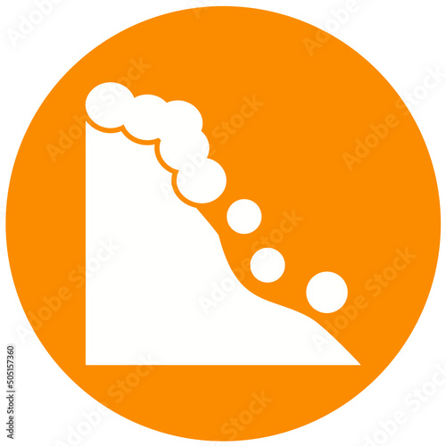 Snowslide Icon Design