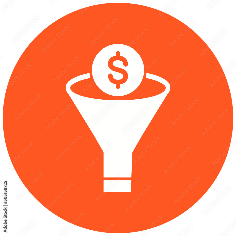 Sales Funnel Icon Design Sales Funnel Icon Design