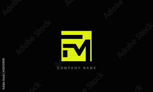 FM, MF, Letters Logo Monogram