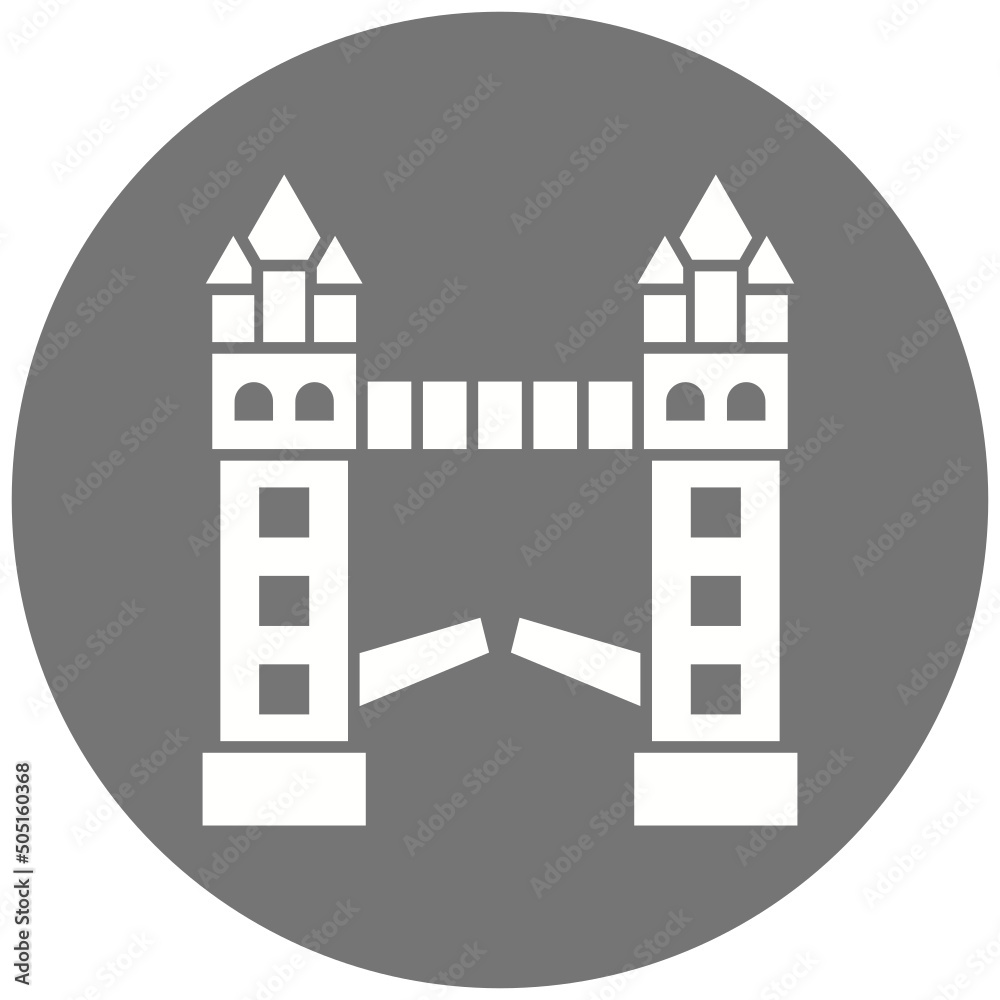 Tower Bridge Icon Design