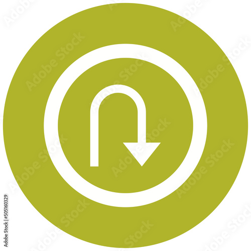 Turn Down Icon Design