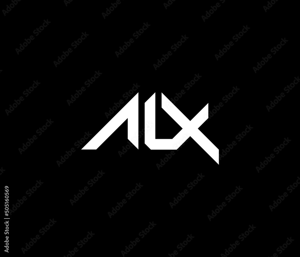 ALX Letter Typhography Text Monogram Logo Design Vector ALX Letter Typhography Text Monogram Logo Design Vector