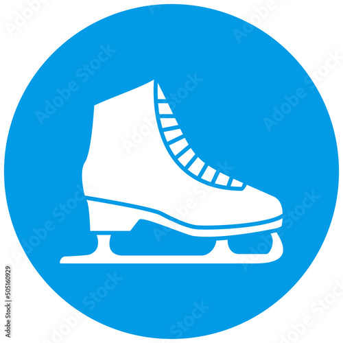 Ice Skates Icon Design