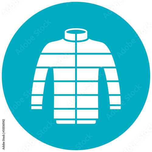 Puff Jacket Icon Design