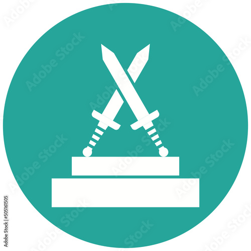 Museum Sword Icon Design