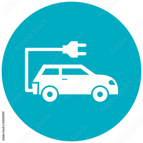 Electric Car Icon Design