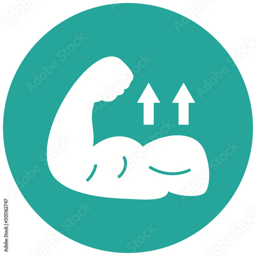 Bicep Grow Icon Design