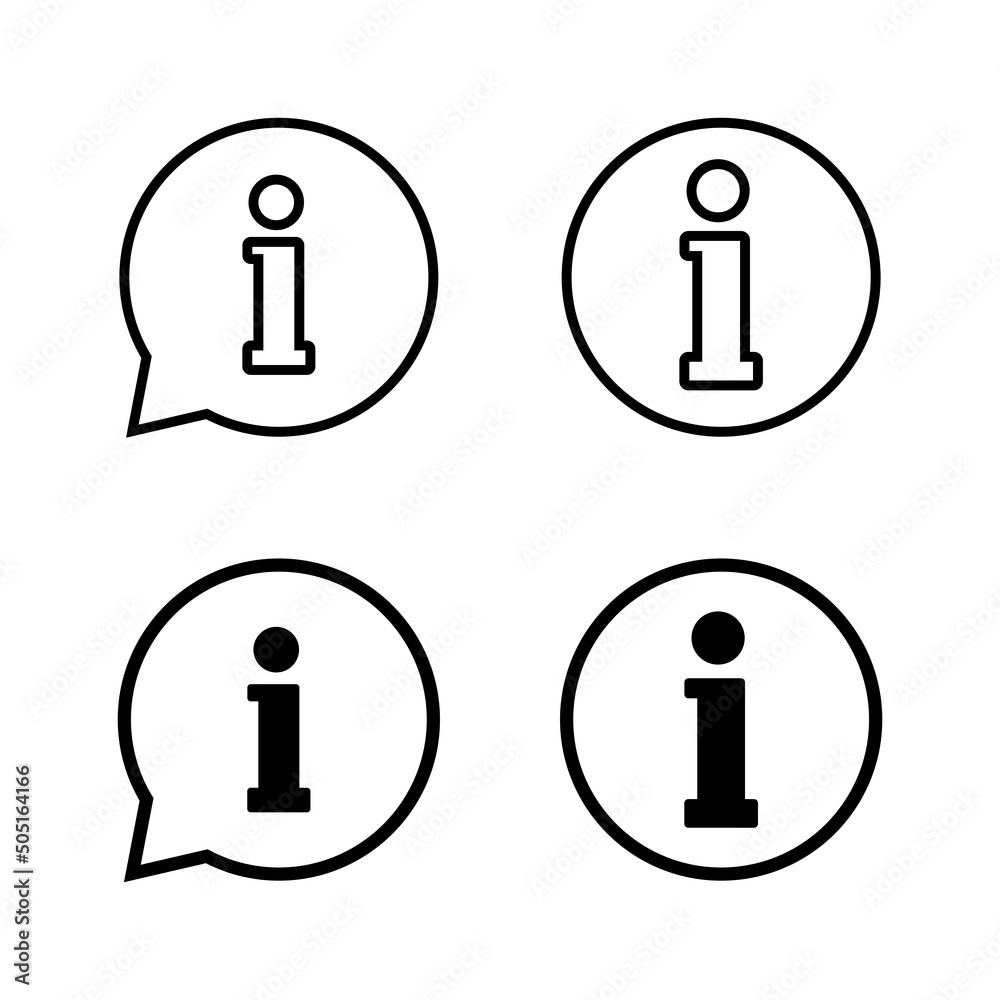 Info sign icons vector. about us sign and symbol. Faq icon Info sign icons vector. about us sign and symbol. Faq icon