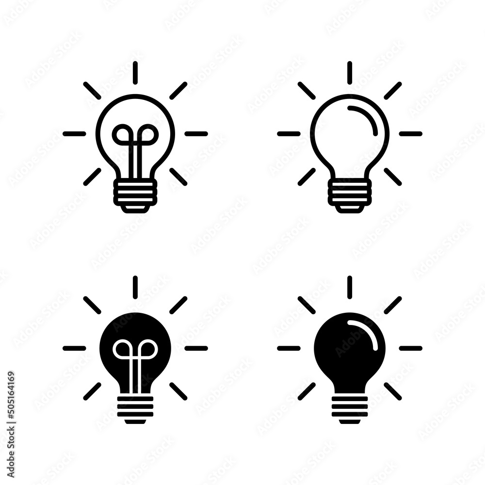 Lamp icons vector. Light bulb sign and symbol. idea symbol. Lamp icons vector. Light bulb sign and symbol. idea symbol.