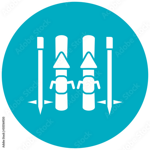 Skis Icon Design