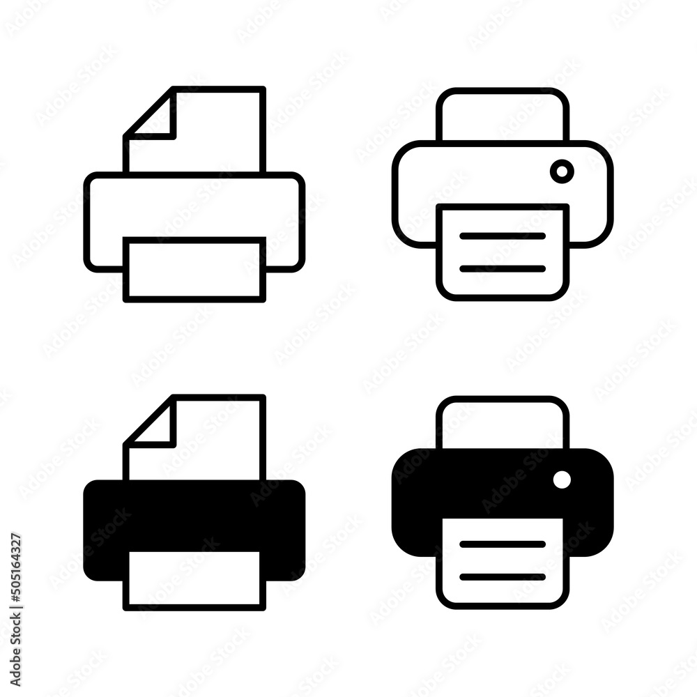 Print icons vector. printer sign and symbol Print icons vector. printer sign and symbol