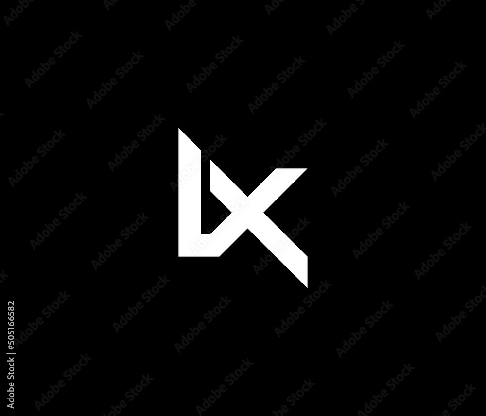 LX Letter Typhography Text Monogram Logo Design Vector LX Letter Typhography Text Monogram Logo Design Vector
