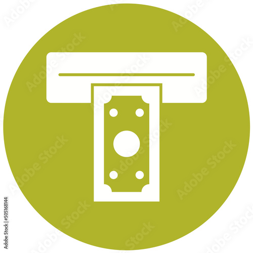 Cash withdrawal Icon Design