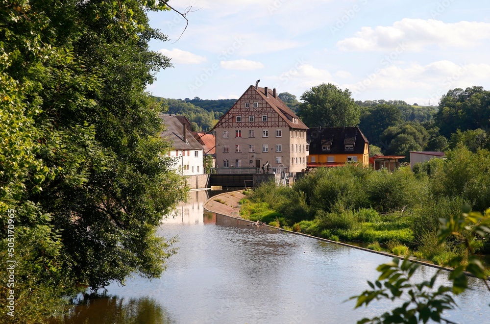 The Community Berlichingen, Schoental, Jagsttal, Hohenlohe, Germany, Europe.