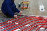 Pipefitter install system of underfloor heating