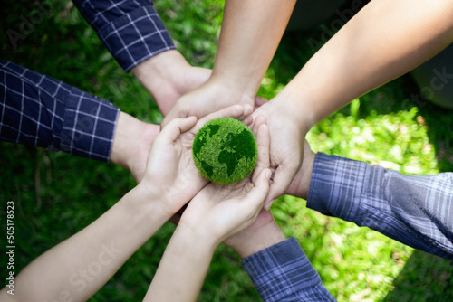 Tablou pe pânză ESG Banner - Environment, Society and Corporate Governance The information banner calls to commemorate this company's contributions to environmental and social issues