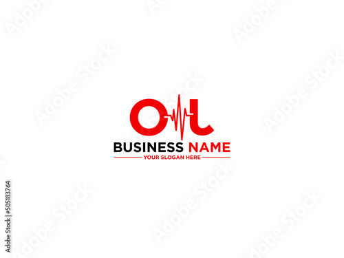 Medical OJ Logo Icon, Letter Oj jo Logo Image Vector Stock