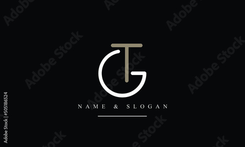 TG, GT, T, G abstract letters logo monogram