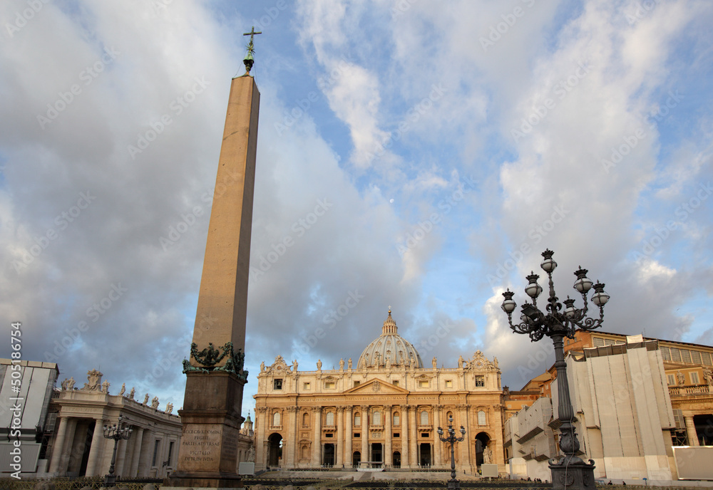 St. Peter's square and Basilica, Rome, Italy