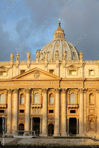 Maderno's faÃ§ade of St. Peter's Basilica, Rome, Italy