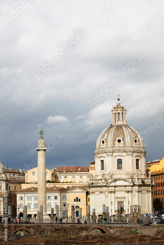 The Church of the Most Holy Name of Mary at the Trajan Forum, Rome, Italy