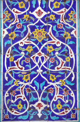 Decorations at Imamzadeh Hossein Mausoleum, Qazvin, Iran photo