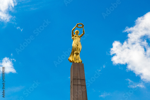 Monument Golden Lady, Luxembourg photo