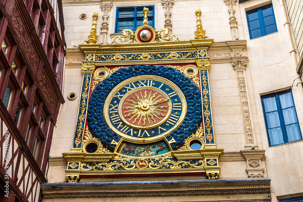 Obraz premium Clock in Rouen