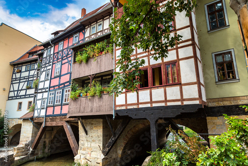 Bridge Kramerbrucke in Erfurt photo