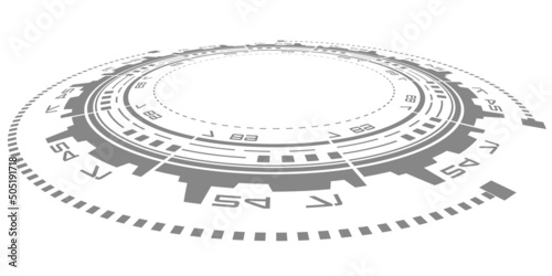 Technical drawing background.HUD digital design .Engineering innovation.Vector illustration.	
