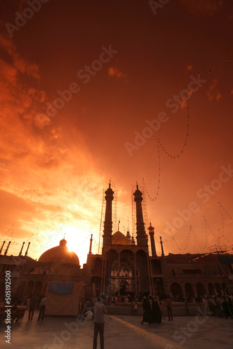 The shrine of Fatima al-Masumeh, Qom, Iran photo