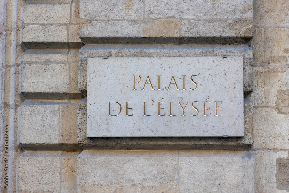 Fototapeta premium panneau palais de l'élysée