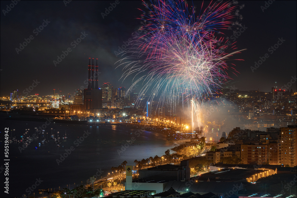 Badalona Fiestas de Mayo 2022, fuegos artificiales