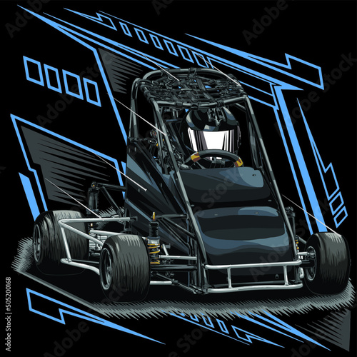 drag race isolated on black background for poster, t-shirt print, business element, social media content, blog, sticker, vlog, and card. vector illustration.