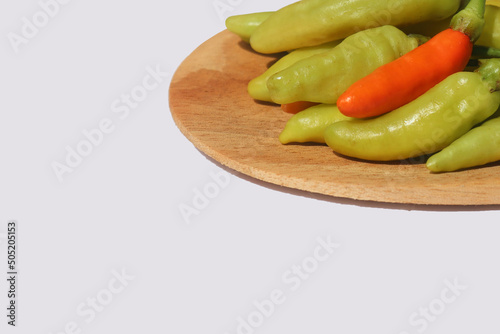 Fresh chili peppers background