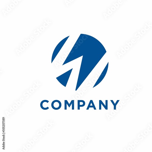 W letter logo template