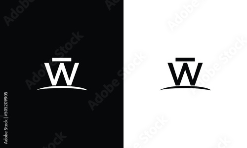 Foto Alphabet letters Initials Monogram logo TW, WT, T and W