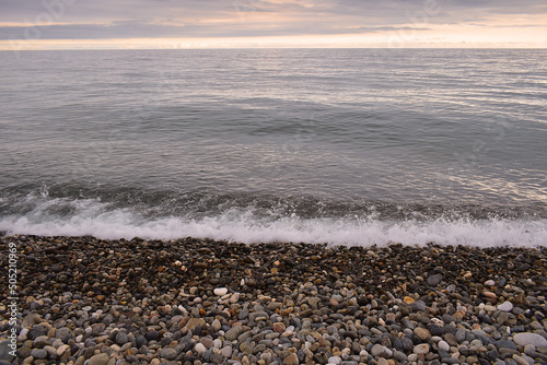 Naklejka waves on the beach