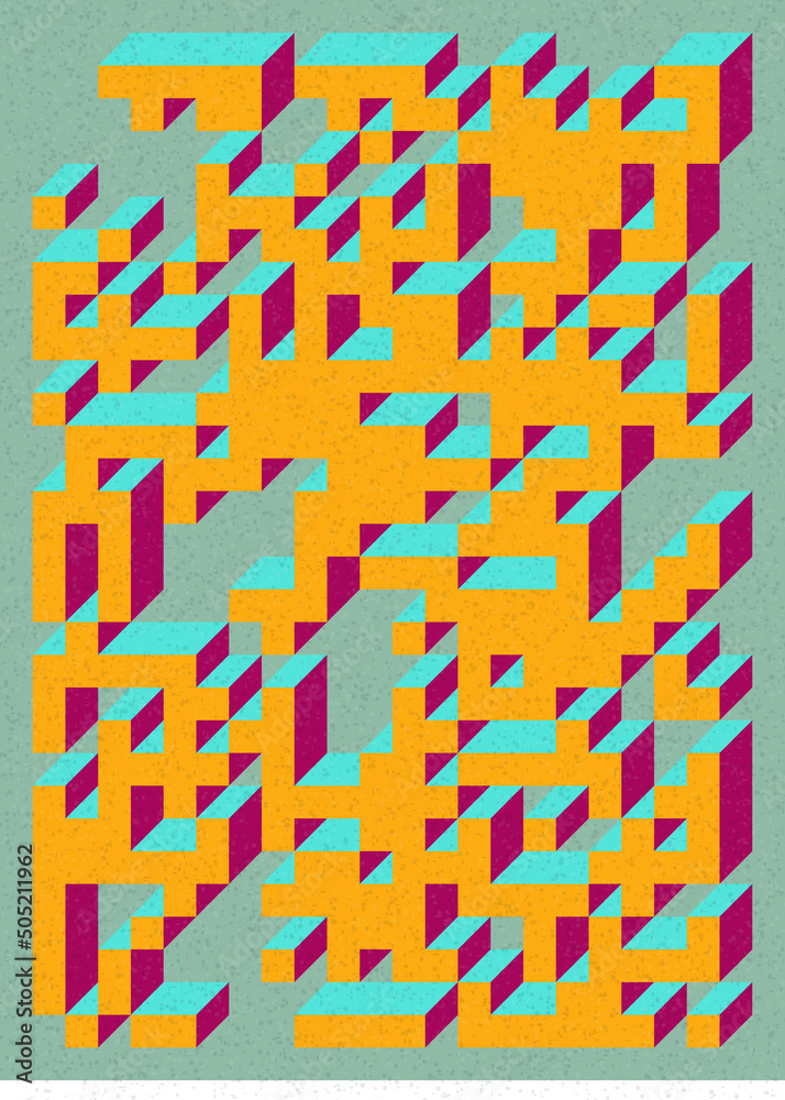 Implementation of Edward Zajec’s “Il Cubo” from 1971. Essentially a Truchet tile set of 8 tiles and rules for placement art illustration Implementation of Edward Zajec’s “Il Cubo” from 1971. Essentially a Truchet tile set of 8 tiles and rules for placement art illustration